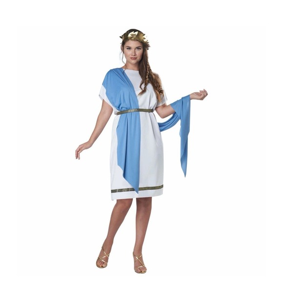Party Toga Roman Greek Unisex God‎ Goddess Dress Adult Costume S/M Cosplay c8 - Picture 3 of 3